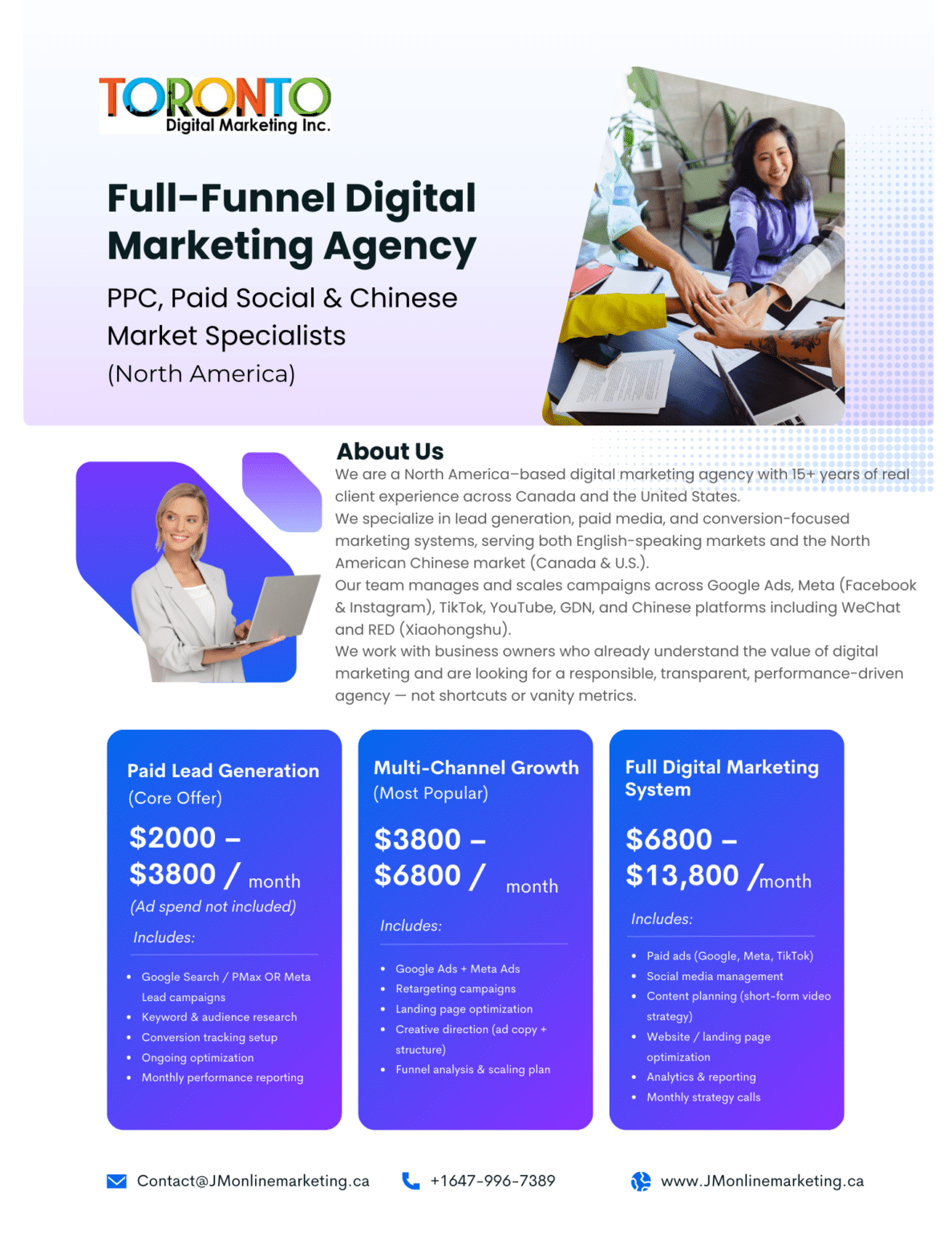 TorontoDigitalMarketing Price